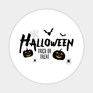 Halloween Trick or Treat With Bats and Scary Pumpkins Magnet